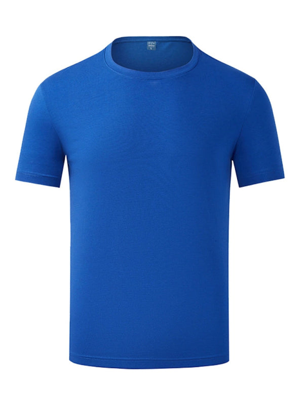 Men's simple casual slim fit stretch short sleeve T-shirt