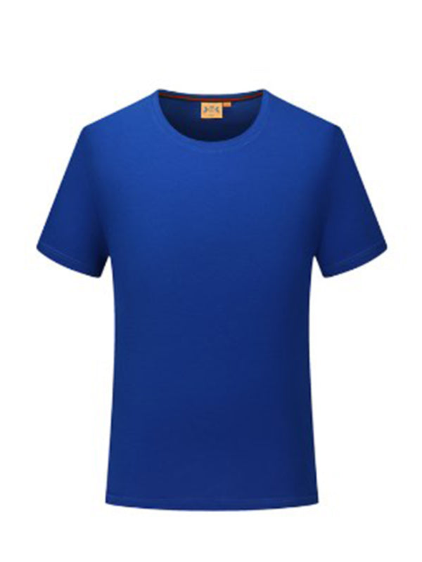 Simple, casual, solid color short-sleeved T-shirts for men and women