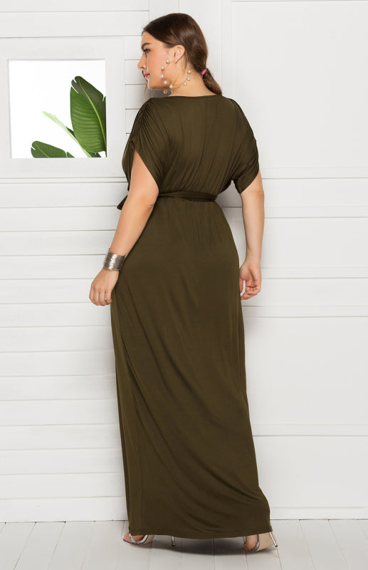 Stylish Maternity Solid Knit Everyday Dress for Spring-Summer