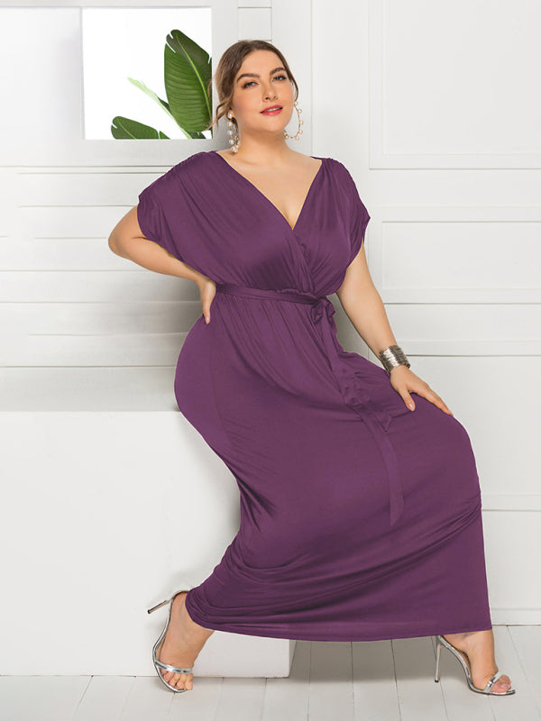 Stylish Maternity Solid Knit Everyday Dress for Spring-Summer