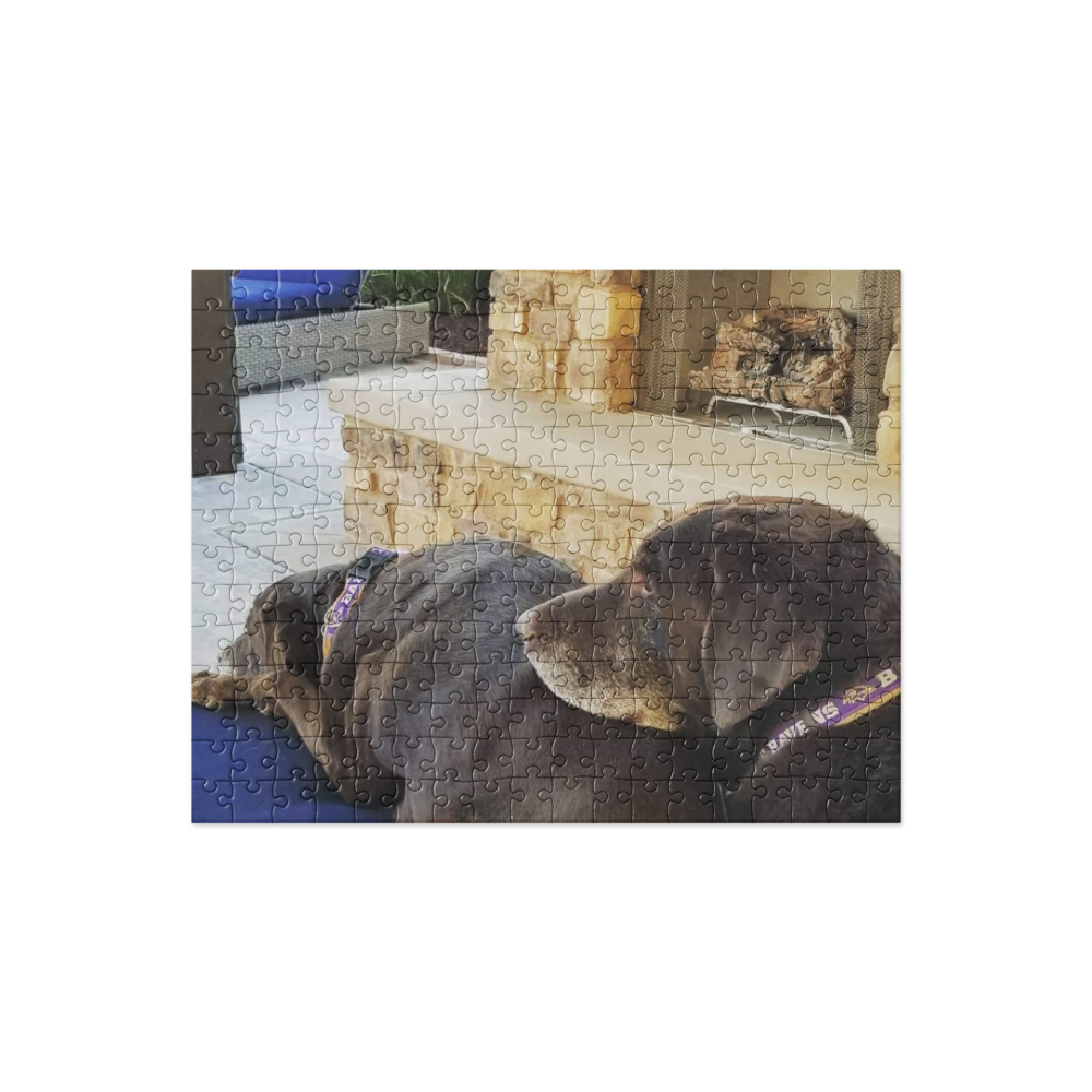 Jigsaw puzzle - Relaxing Chocolate Labs (Personalize It!)