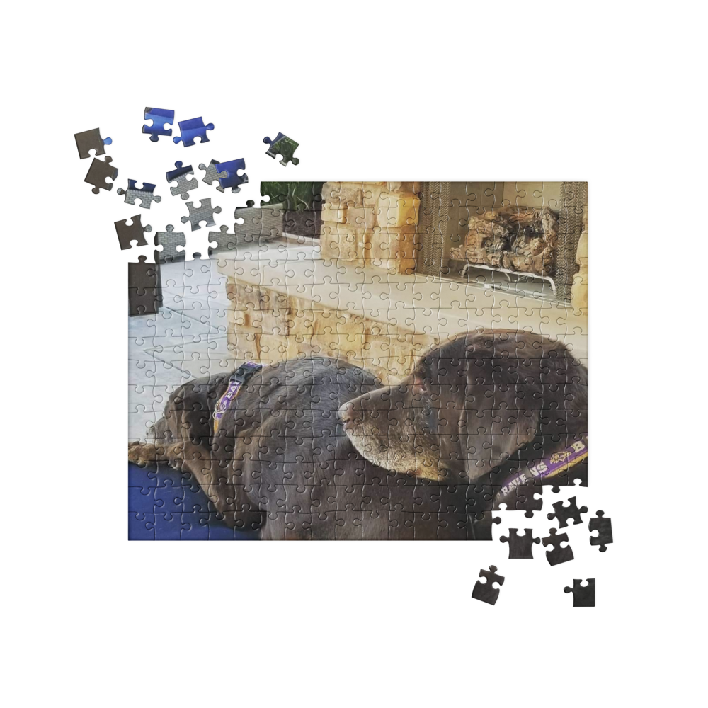 Jigsaw puzzle - Relaxing Chocolate Labs (Personalize It!)