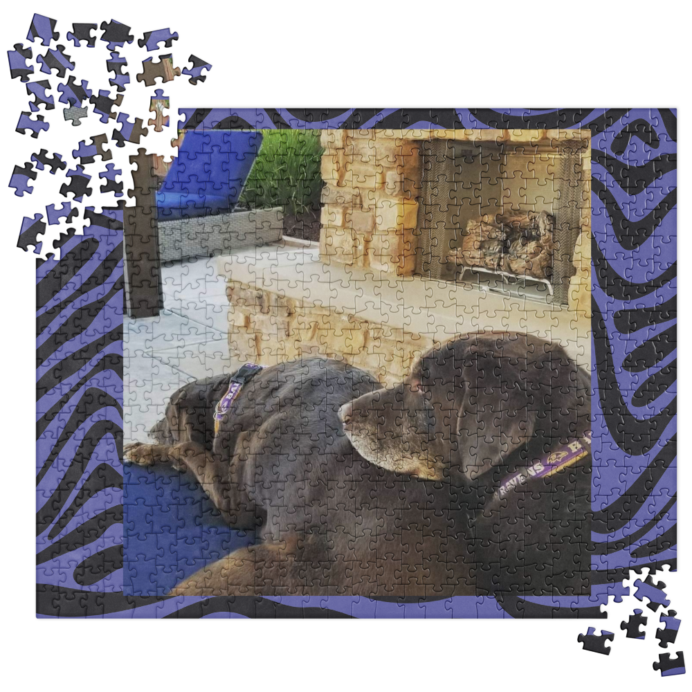 Jigsaw puzzle - Relaxing Chocolate Labs (Personalize It!)