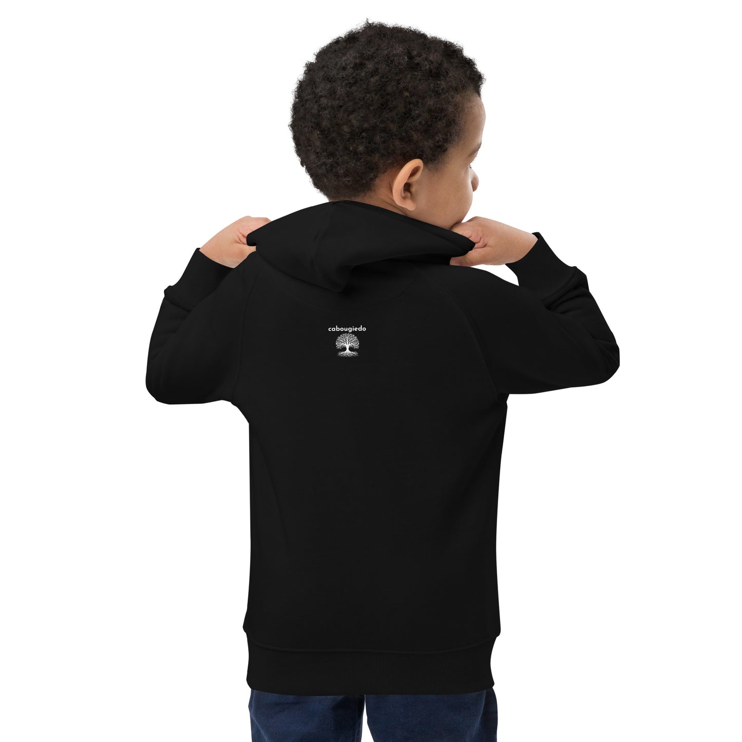 Kids eco hoodie - Steppin Into Black History Month