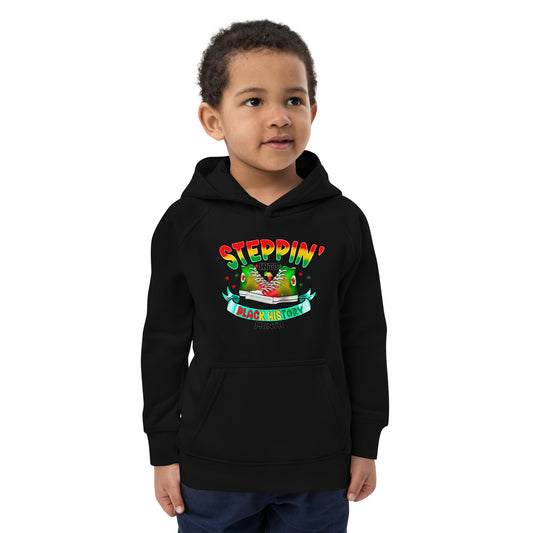 Kids eco hoodie - Steppin Into Black History Month