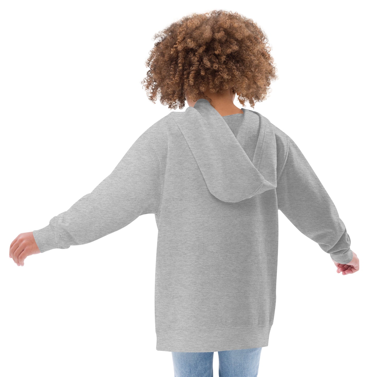 Kids fleece hoodie - Juneteenth Young Gifted and Black