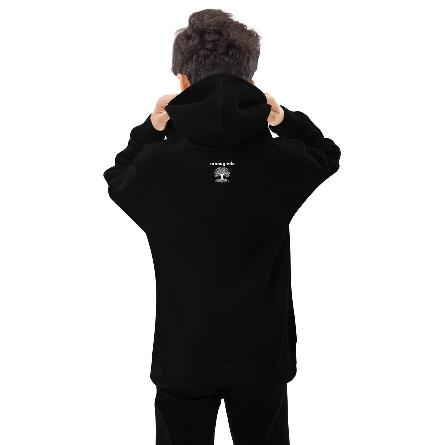 Kids fleece hoodie - Juneteenth Young Gifted and Black