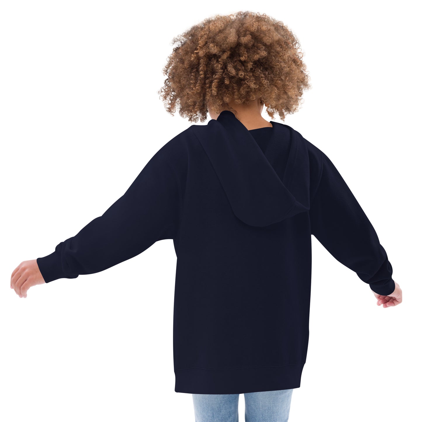 Kids fleece hoodie - Juneteenth Young Gifted and Black