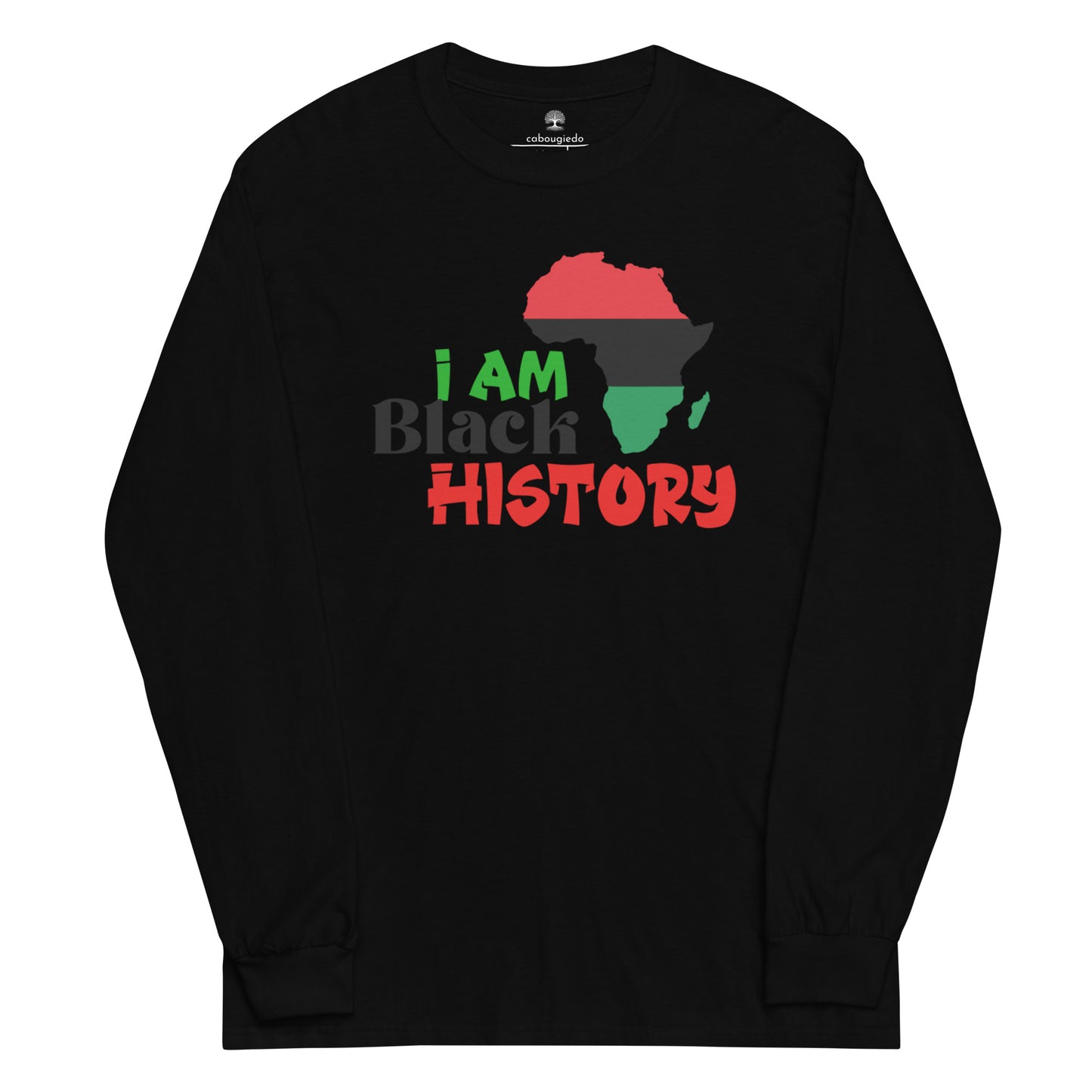 Men’s Long Sleeve Shirt - I Am Black History