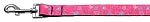 Crazy Hearts Nylon Collars Bright Pink 1 wide 4ft Lsh