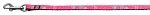 Crazy Hearts Nylon Collars Bright Pink 3/8 wide 6Ft Lsh