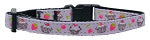 Cupcakes Nylon Ribbon Collar Purple Cat Safety