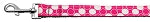 Diagonal Dots Nylon Collar Bright Pink 1 wide 6ft Lsh