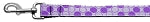 Diagonal Dots Nylon Collar Lavender 1 wide 4ft Lsh