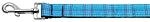 Plaid Nylon Collar Blue 1 wide 6ft Lsh