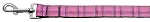 Plaid Nylon Collar Pink 1 wide 4ft Lsh