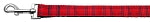 Plaid Nylon Collar Red 1 wide 4ft Lsh