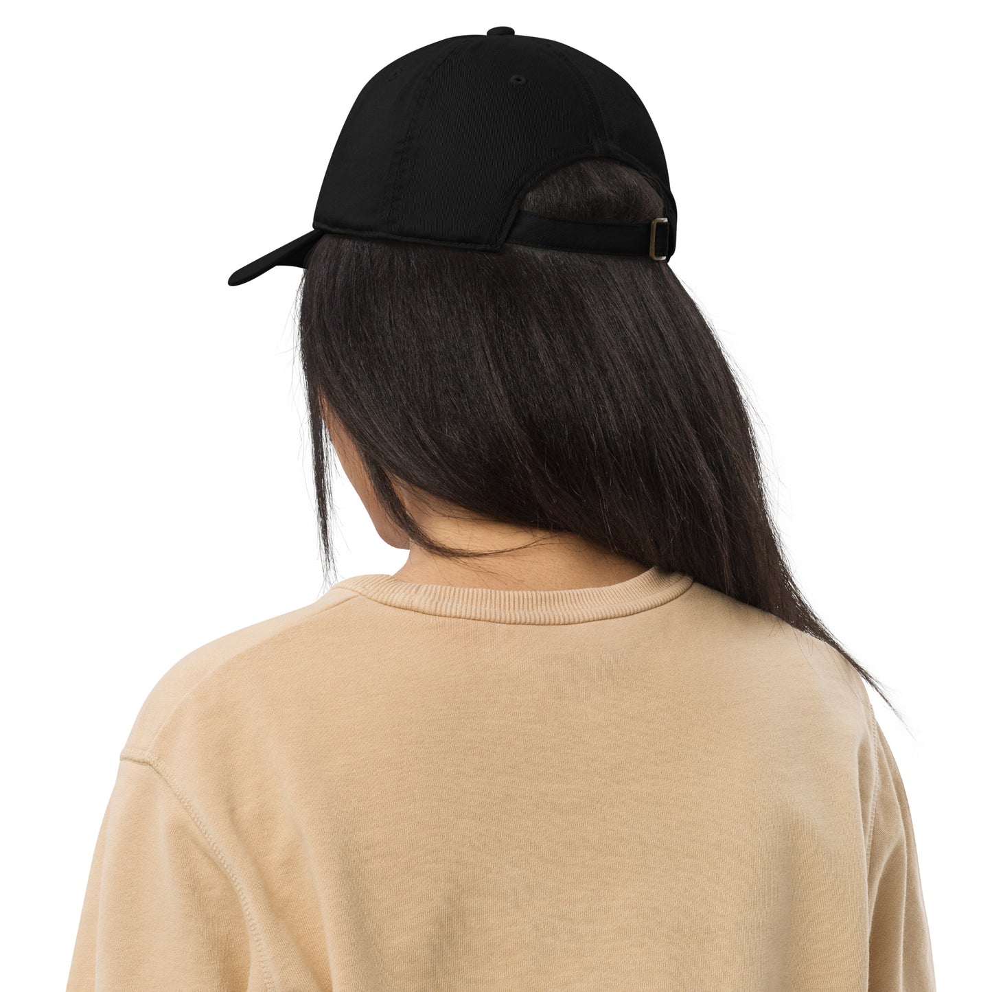 Organic dad hat - Embroidered Black Clover