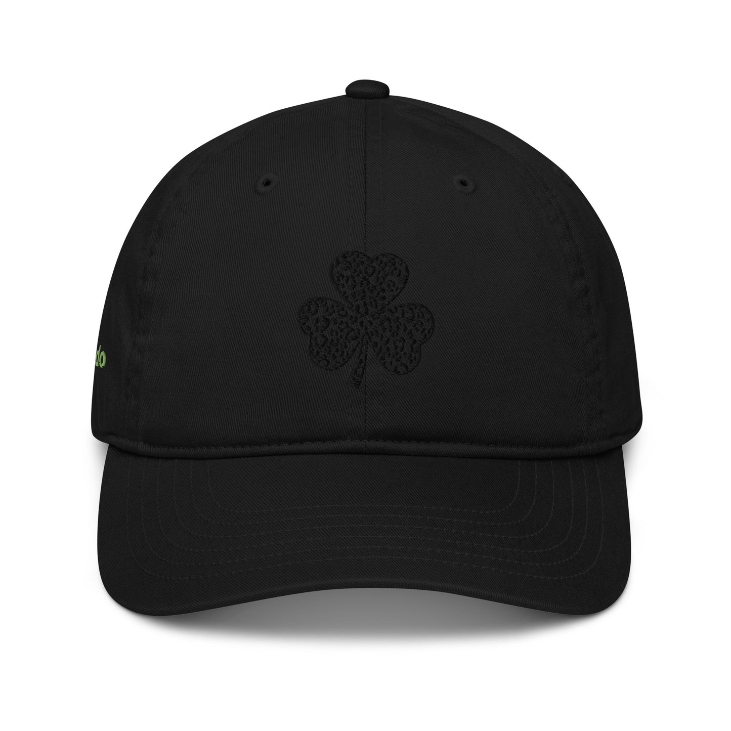Organic dad hat - Embroidered Black Clover