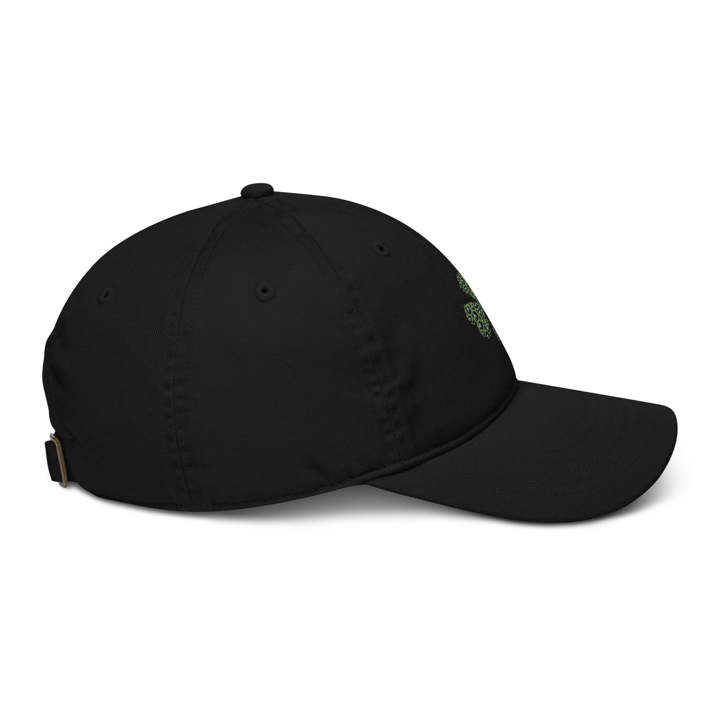 Organic dad hat - Embroidered St Patty's Day Green Clover