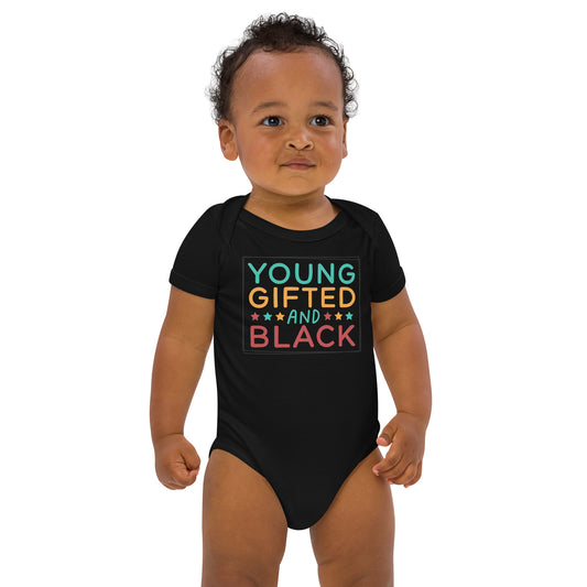 Organic cotton baby bodysuit - Juneteenth Young Gifted and Black