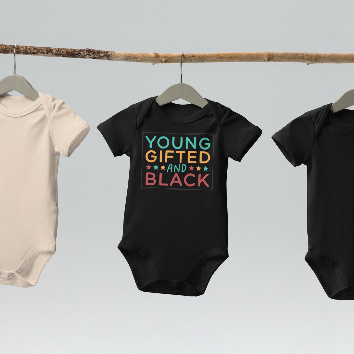 Organic cotton baby bodysuit - Juneteenth Young Gifted and Black