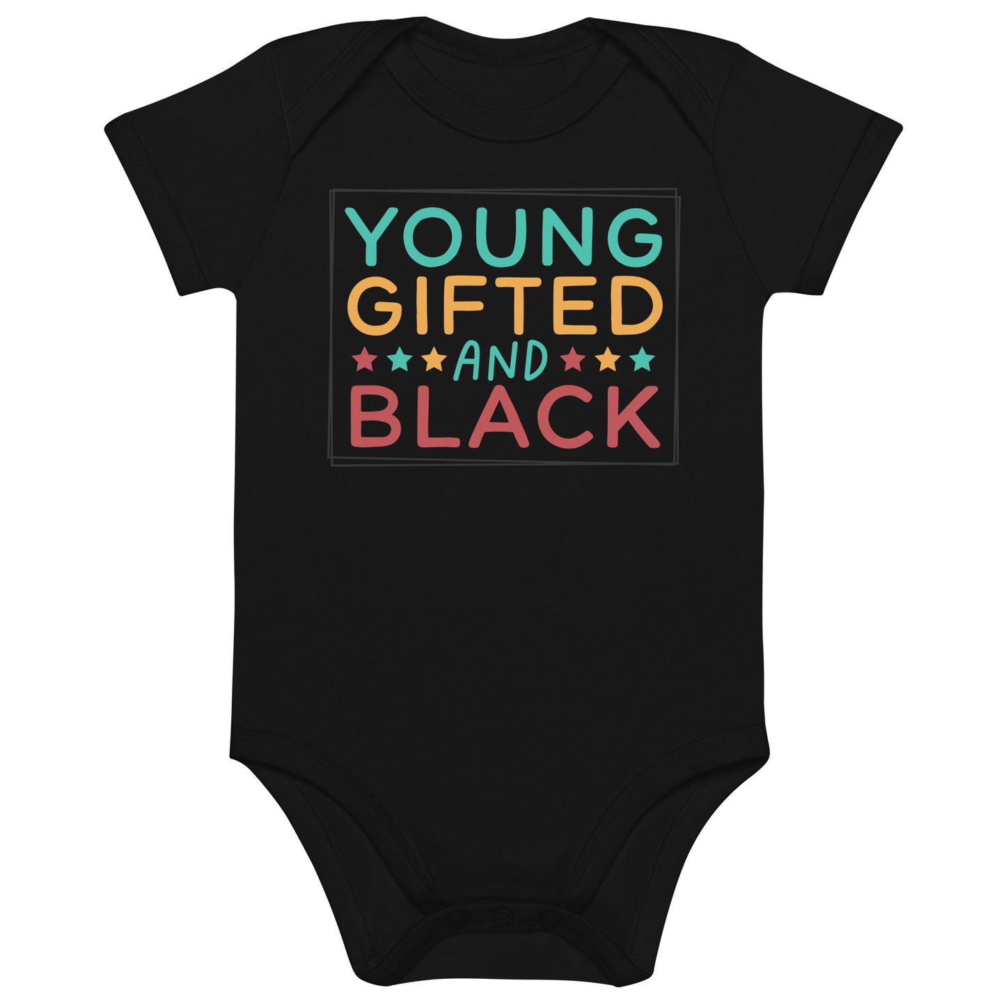 Organic cotton baby bodysuit - Juneteenth Young Gifted and Black