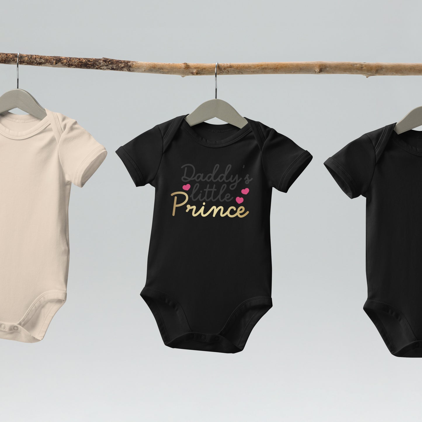 Organic cotton baby bodysuit - Daddy's Little Prince