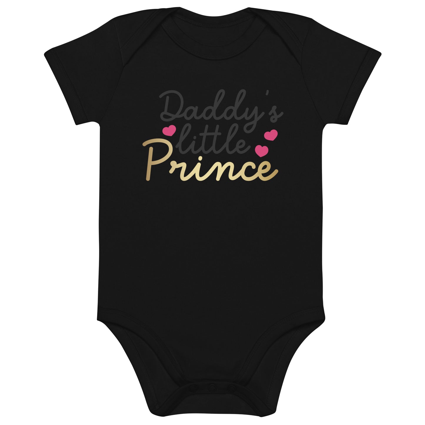 Organic cotton baby bodysuit - Daddy's Little Prince