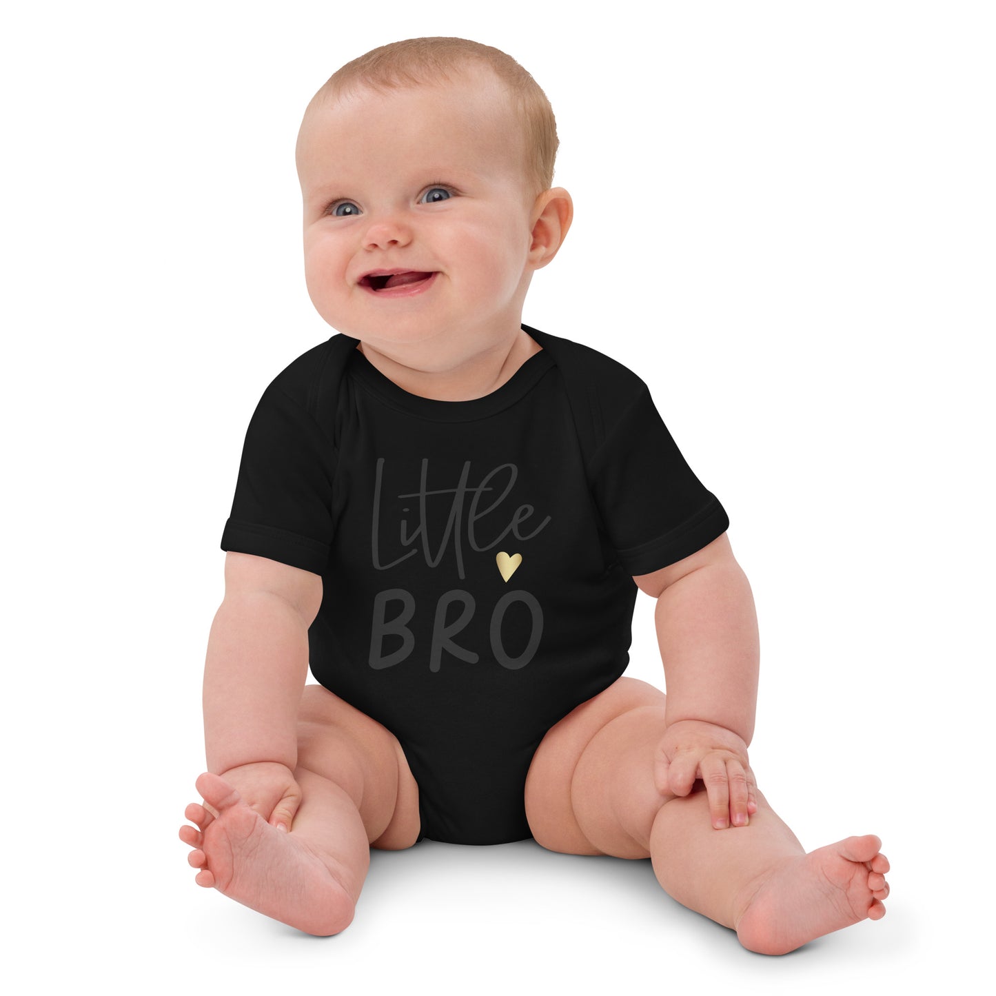 Organic cotton baby bodysuit - Lil Bro