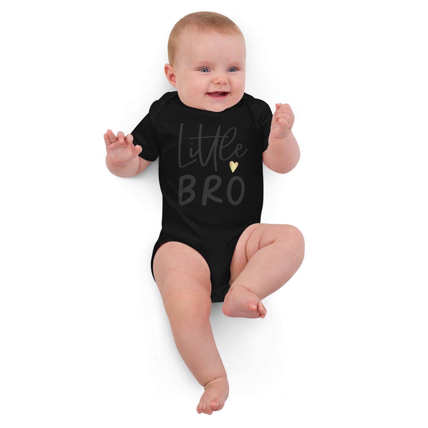 Organic cotton baby bodysuit - Lil Bro