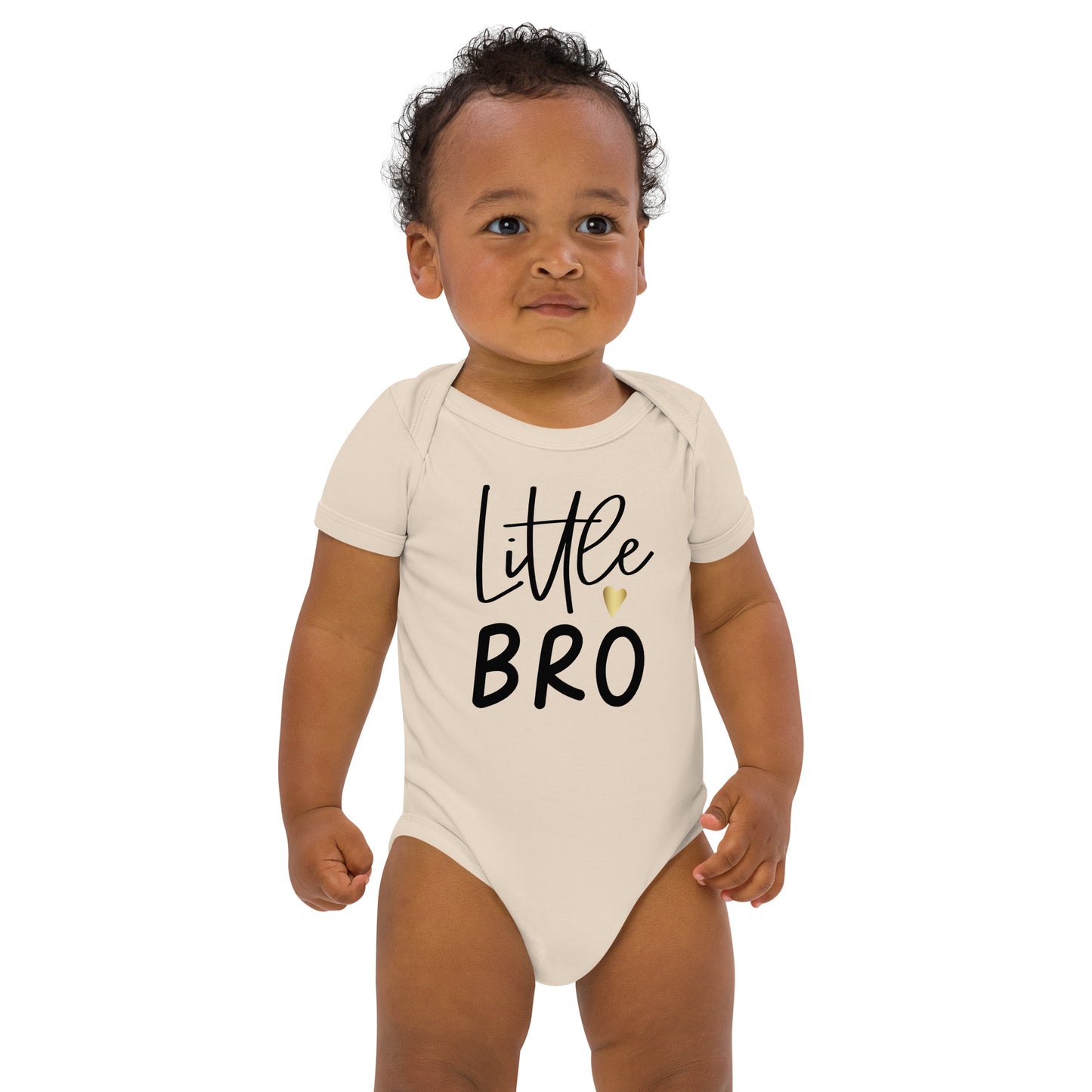 Organic cotton baby bodysuit - Lil Bro