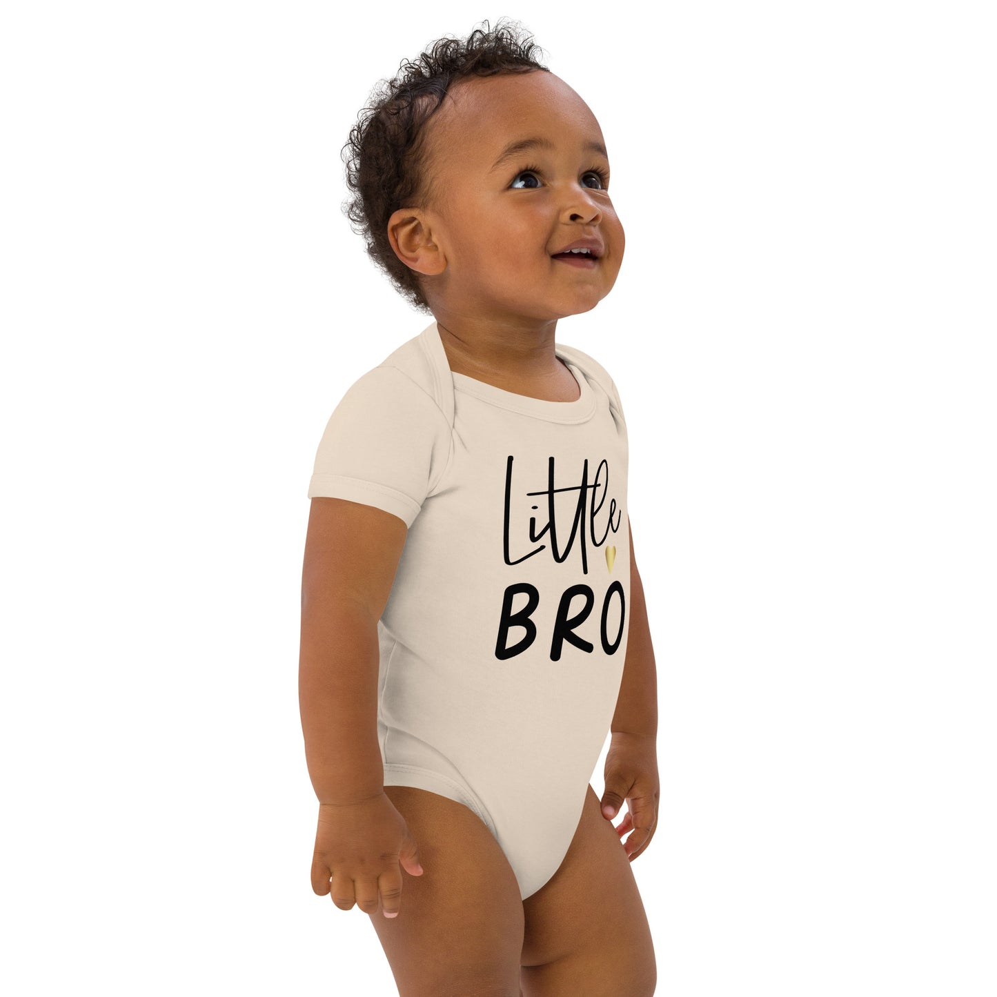 Organic cotton baby bodysuit - Lil Bro