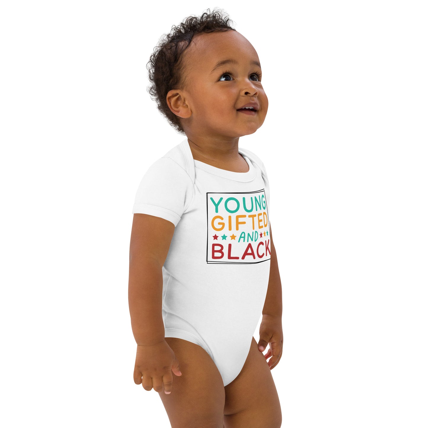 Organic cotton baby bodysuit - Juneteenth Young Gifted and Black