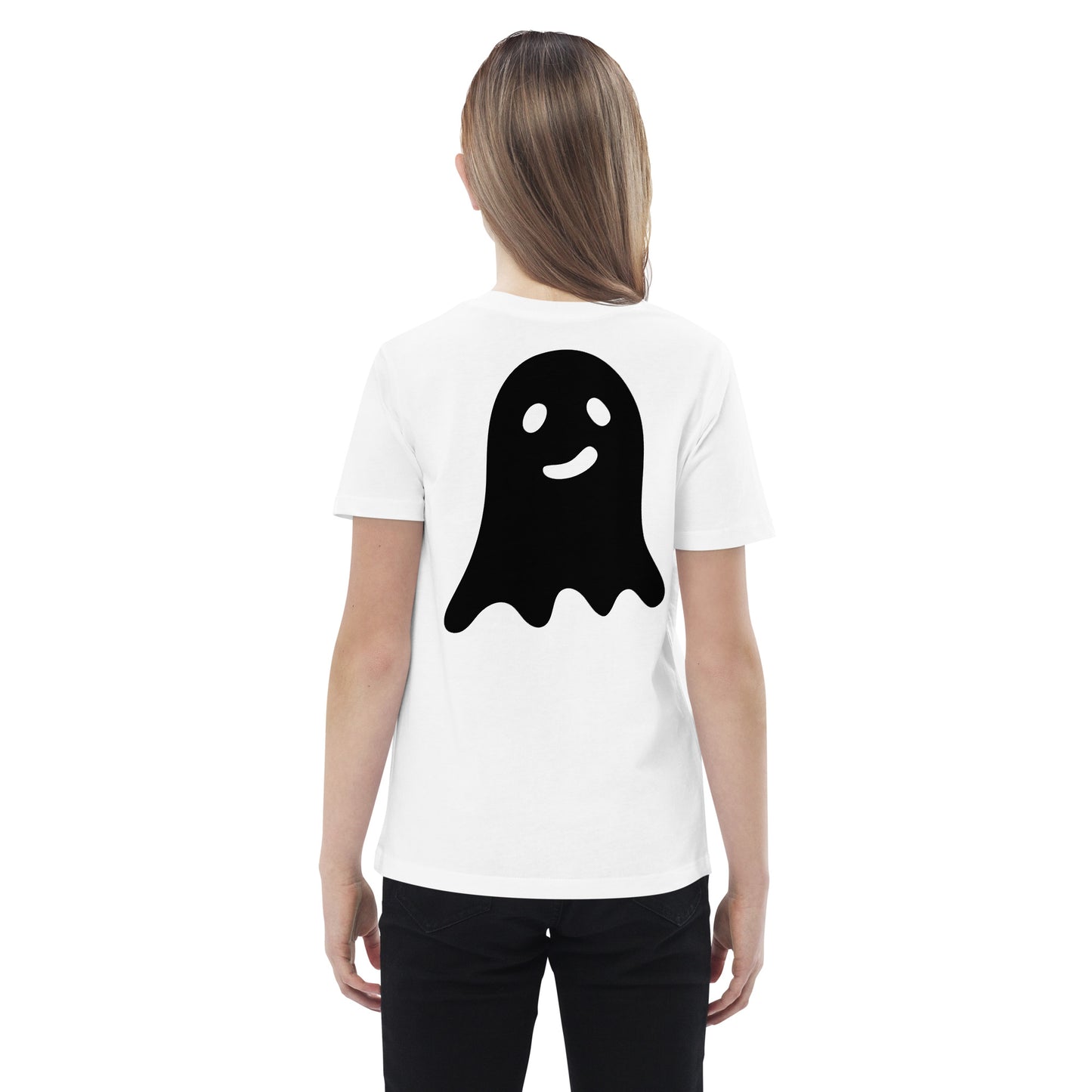 Organic cotton kids t-shirt - Halloween Ghost White T-Shirt