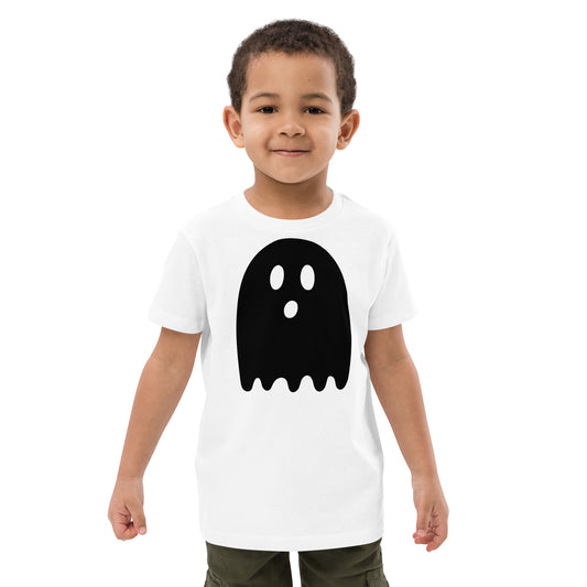 Organic cotton kids t-shirt - Halloween Ghost White T-Shirt