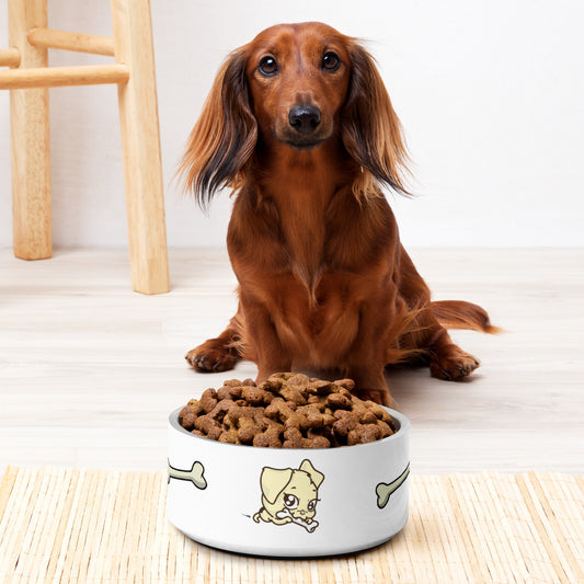 Pet bowl - Dog and Yellow Bone