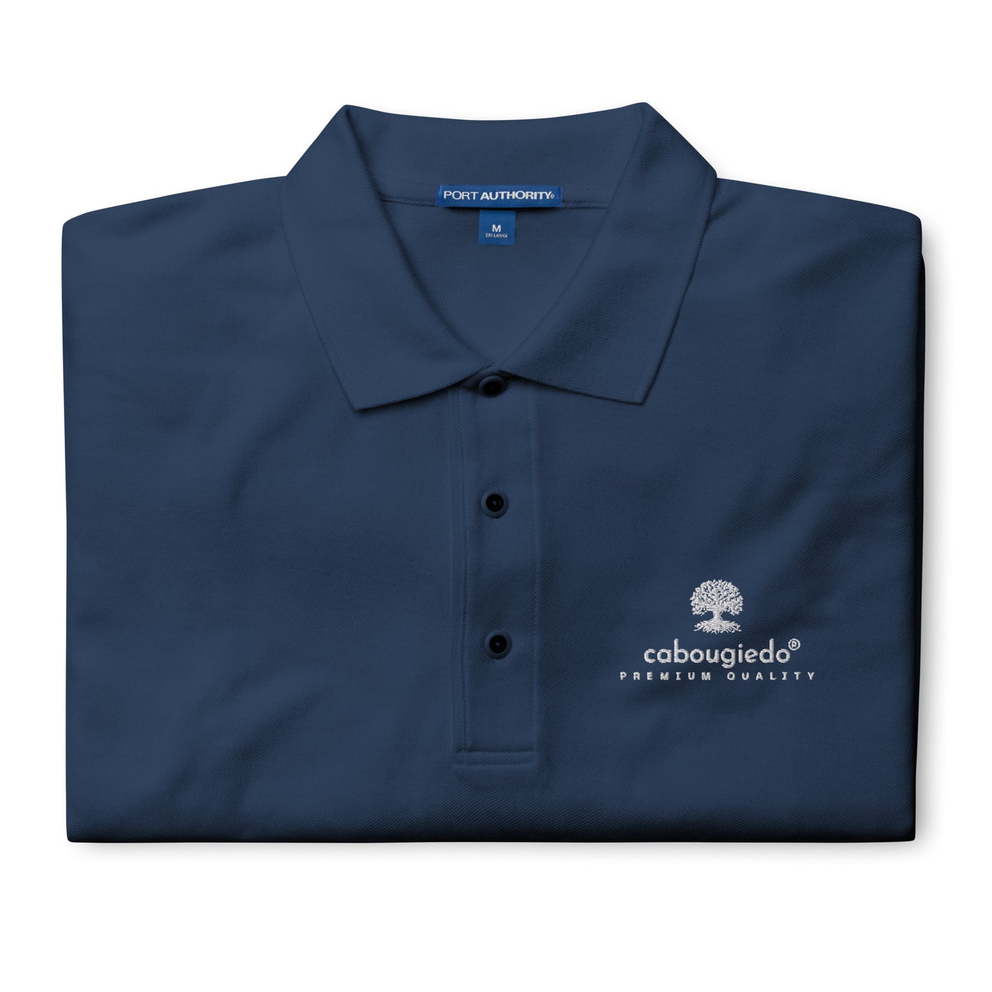 Men's Premium Polo-CaBougieDo Premium Quality (White Logo)