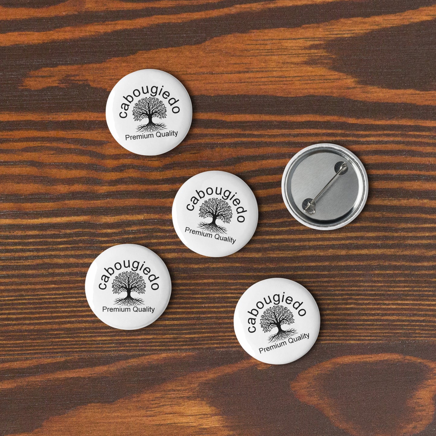 Set of 5 pin buttons - CaBougieDo Premium Quality