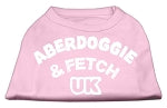 Aberdoggie UK Screenprint Shirts Light Pink Lg