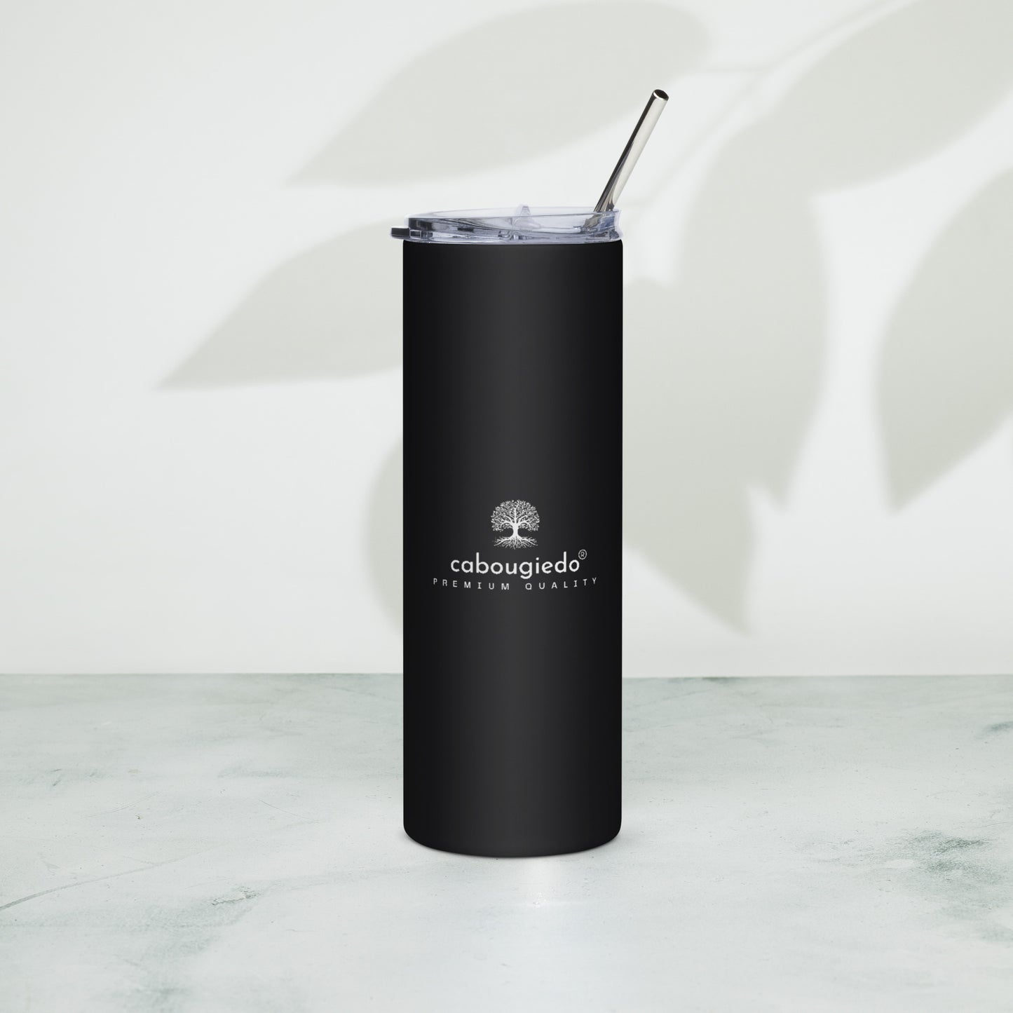 Stainless steel tumbler - Black CaBougieDo Premium Quality