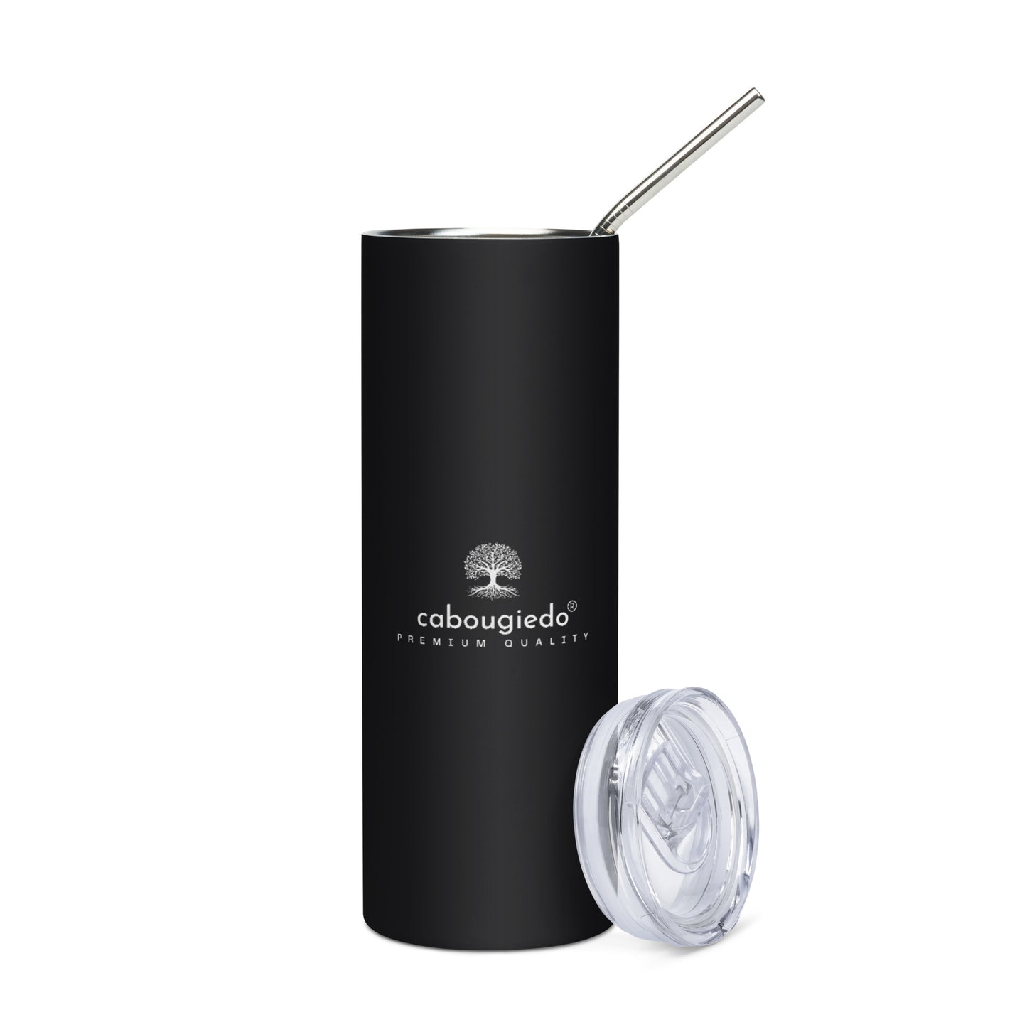 Stainless steel tumbler - Black CaBougieDo Premium Quality