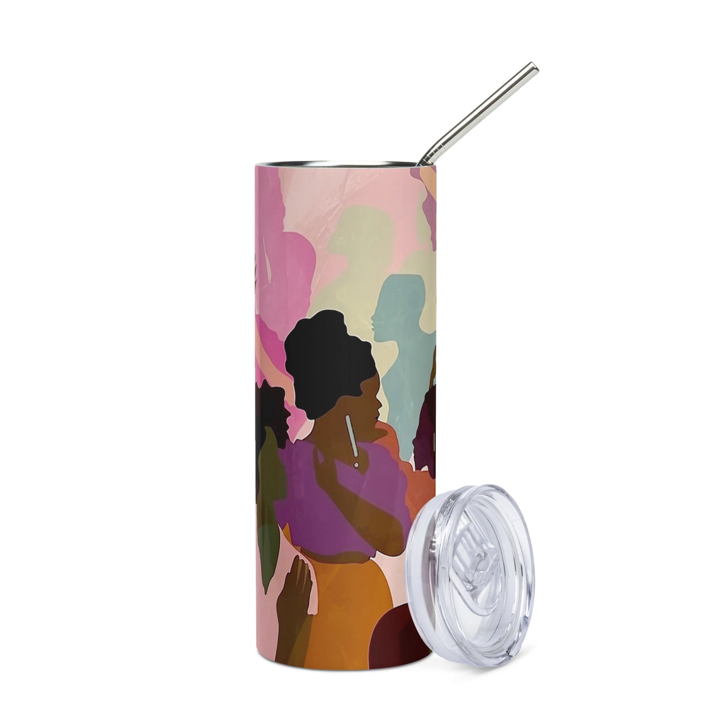 Stainless steel tumbler - Black African American Women