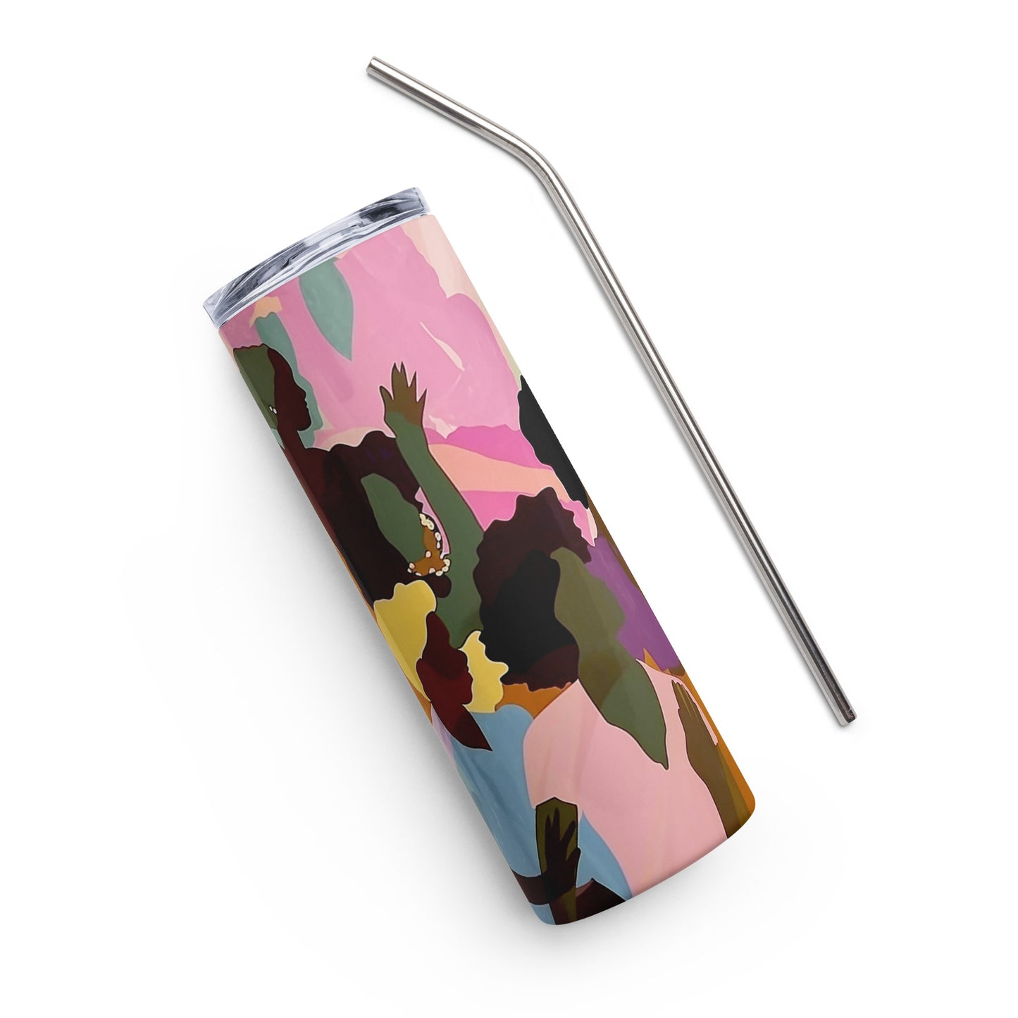 Stainless steel tumbler - Black African American Women