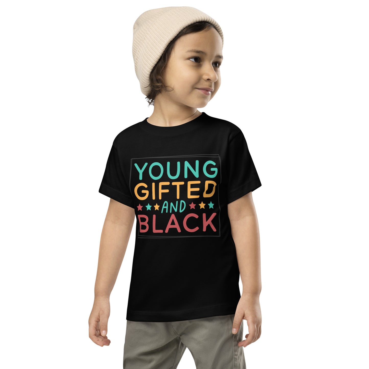 Toddler Short Sleeve Tee - Juneteenth Young Gifted and Black