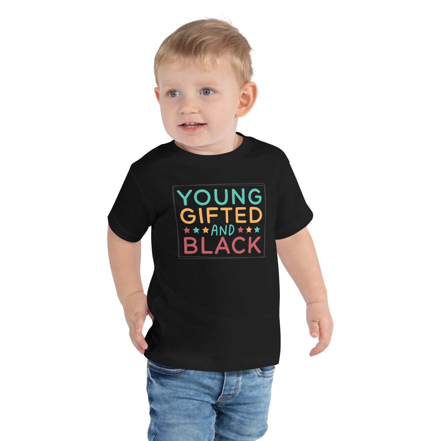 Toddler Short Sleeve Tee - Juneteenth Young Gifted and Black