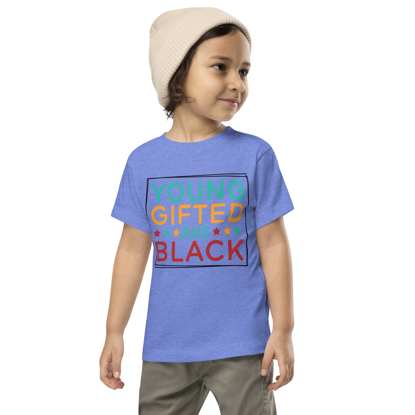 Toddler Short Sleeve Tee - Juneteenth Young Gifted and Black