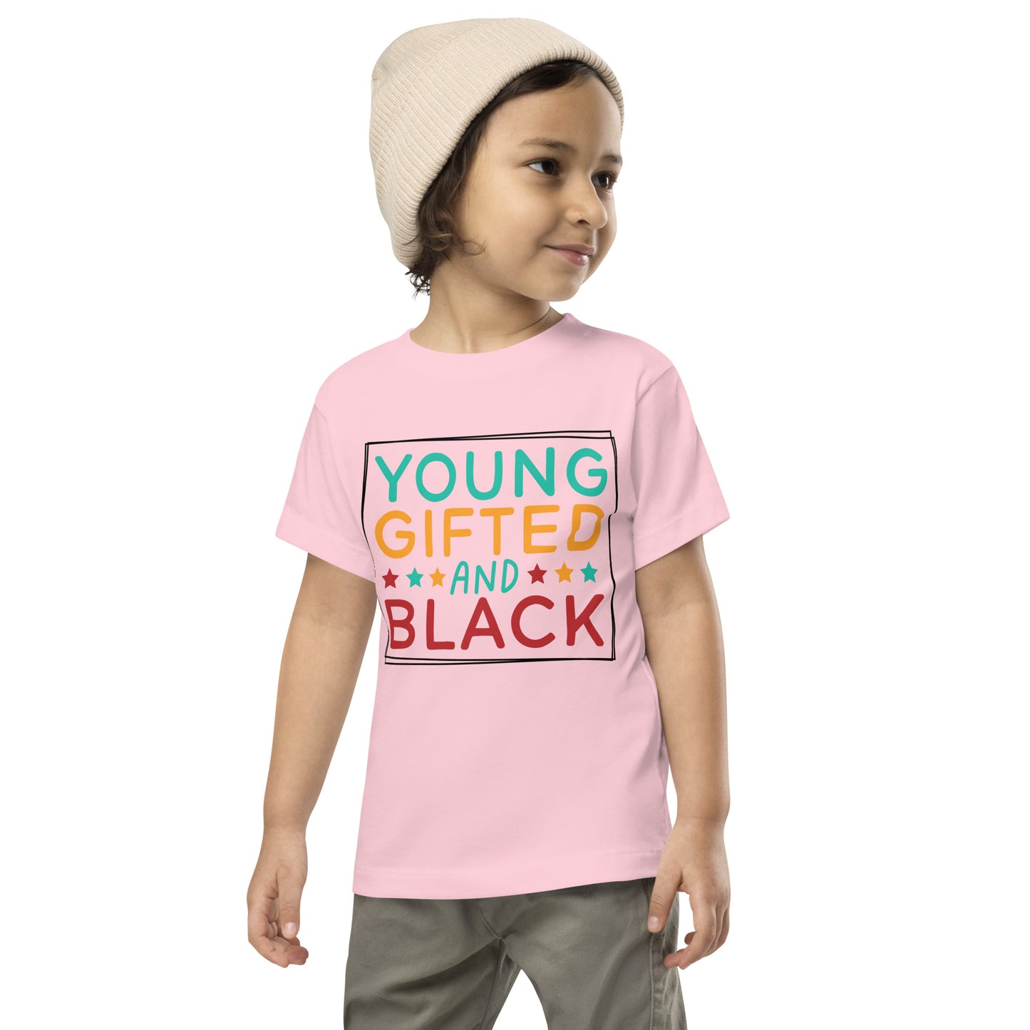 Toddler Short Sleeve Tee - Juneteenth Young Gifted and Black