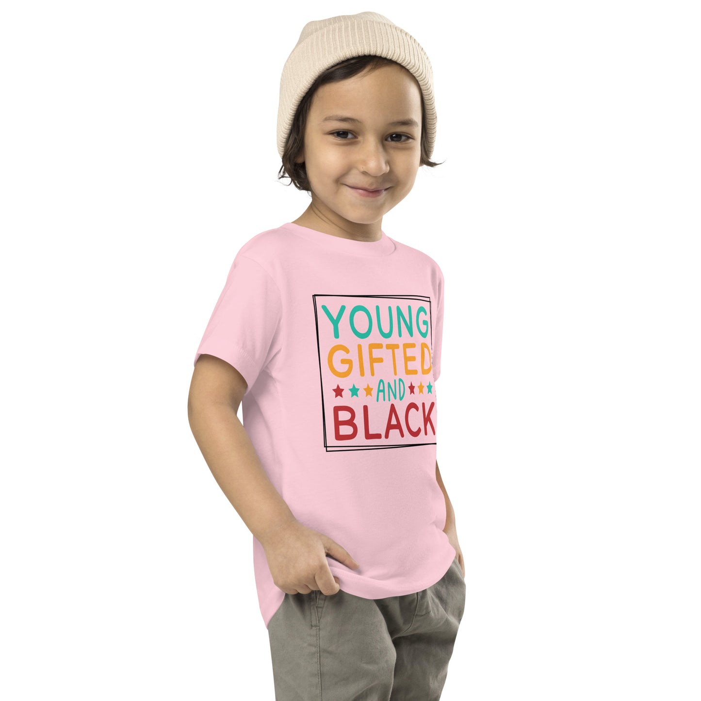 Toddler Short Sleeve Tee - Juneteenth Young Gifted and Black