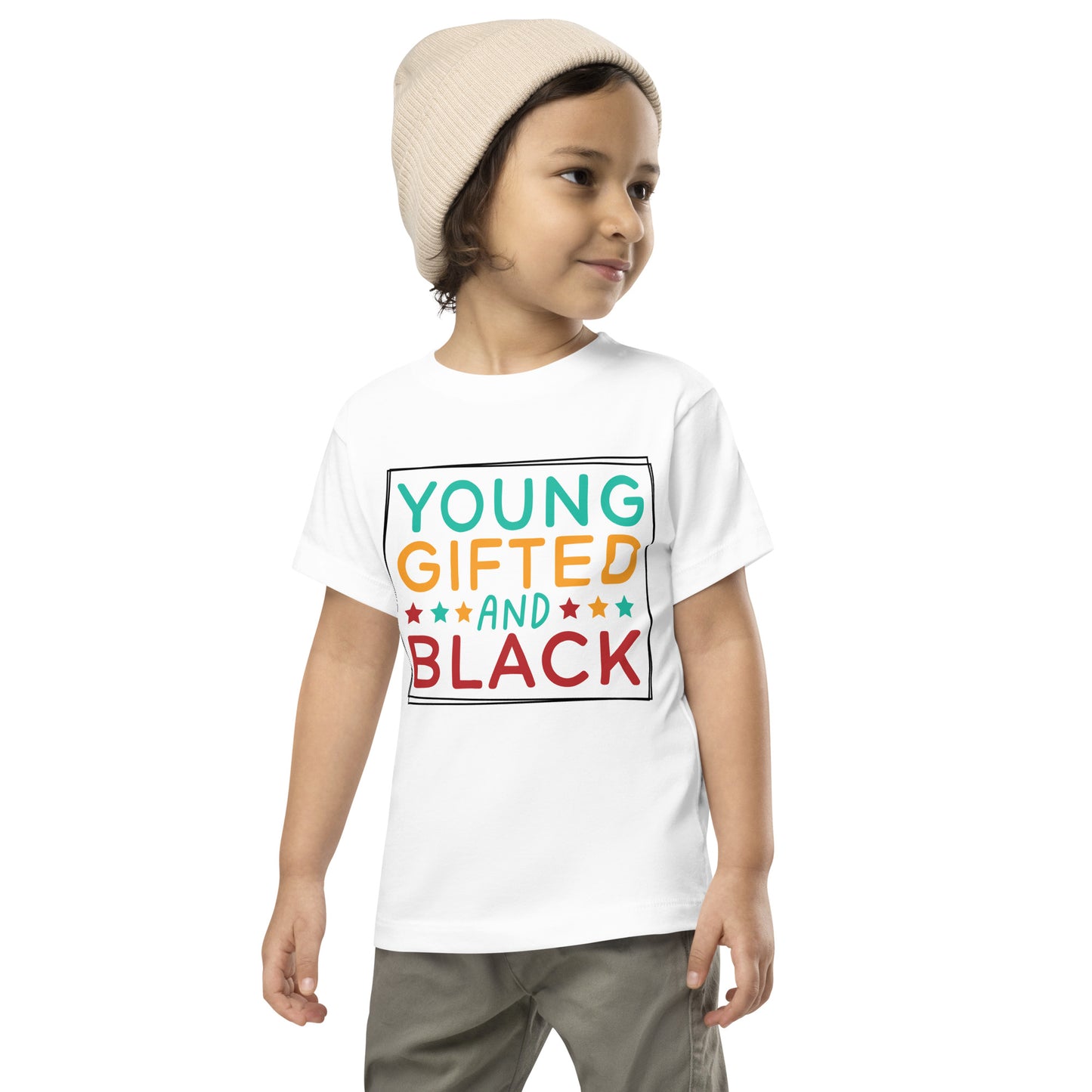 Toddler Short Sleeve Tee - Juneteenth Young Gifted and Black